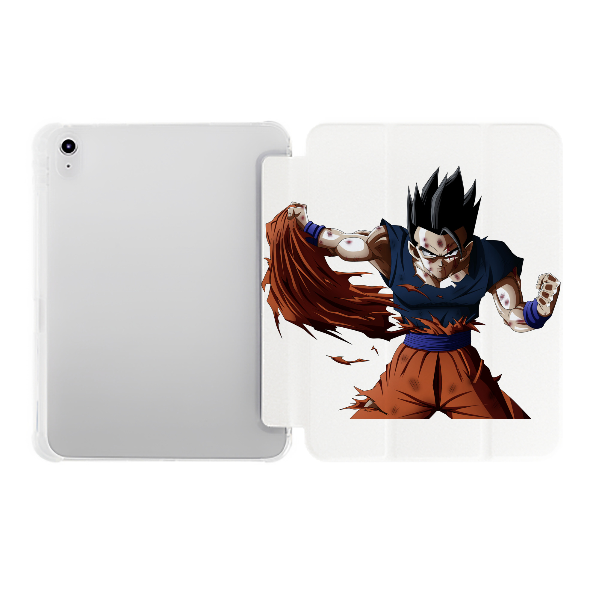 （画像用） ドラゴンボール ベジータ四世（Bejīta Yonsei）DRAGON BALL Vegeta IV IPad ケース ペン収納付き 三つ折りスタンド PUレザー×シリコン 対応機種9.5/10.5/10.9インチ